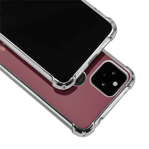 Florida State FSU Seminoles Maroon Google Pixel 5 Clear Case